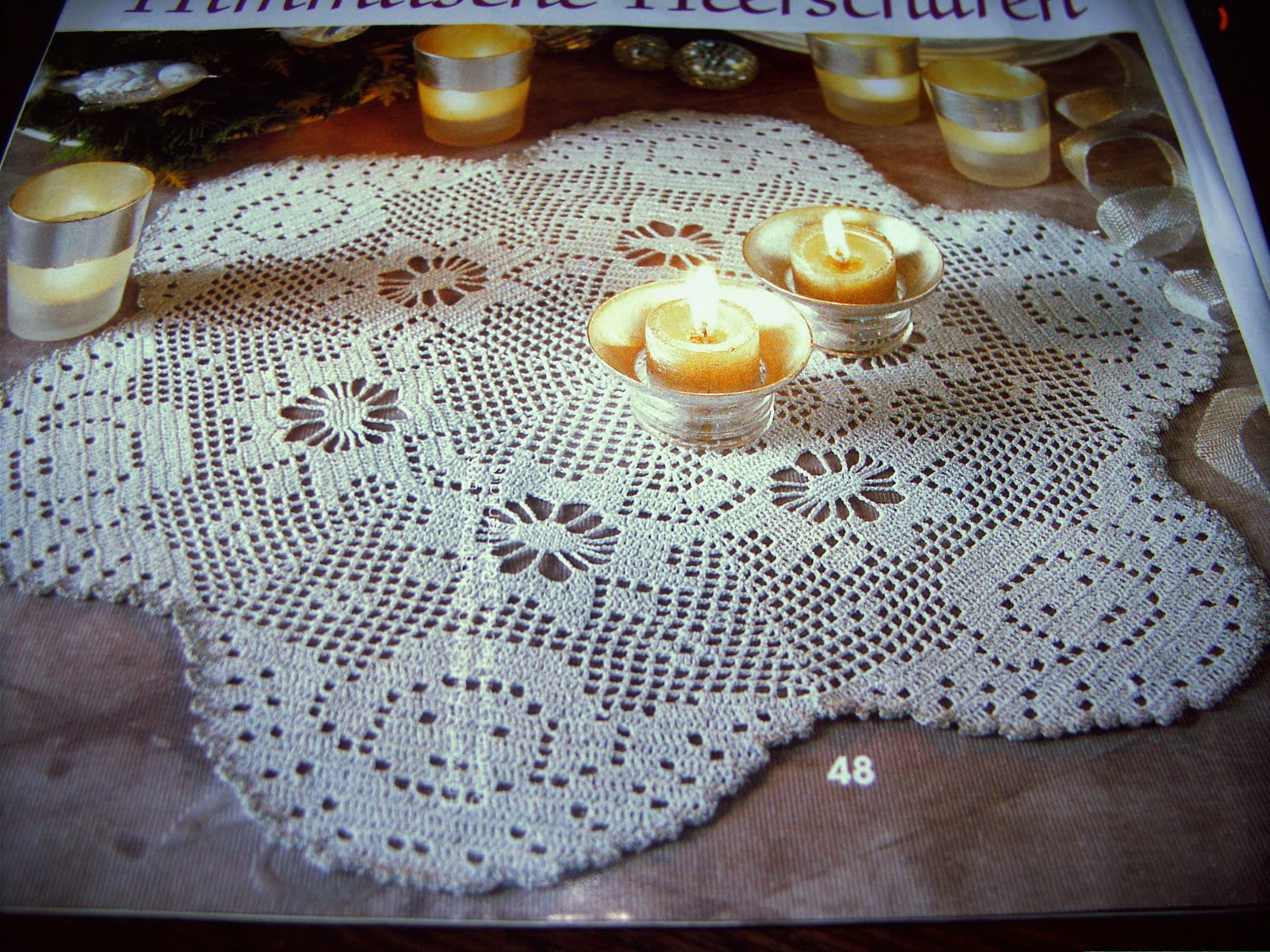 Ghasal's Kreativblog Filet häkeln Weihnachtsmuster