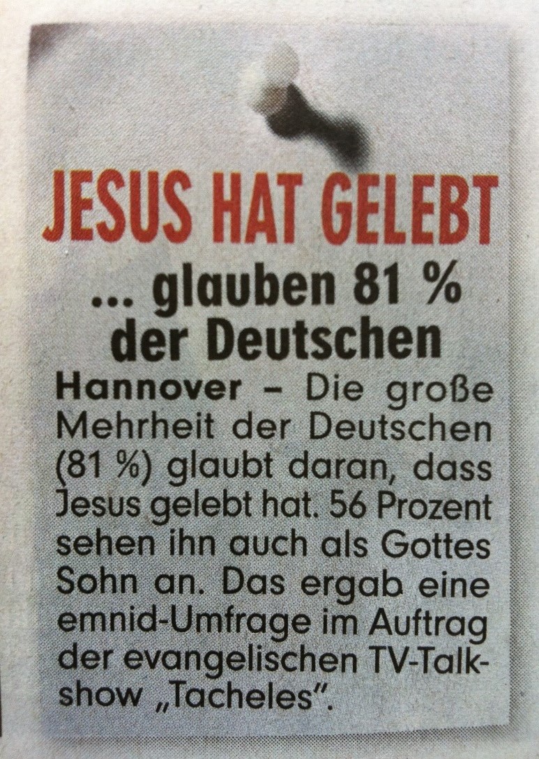 Mike seine Welt Wer's glaubt wird selig Jesus hat gelebt?