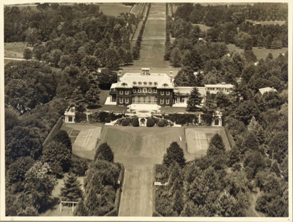 Old Long Island 'Westbury House' Aerial