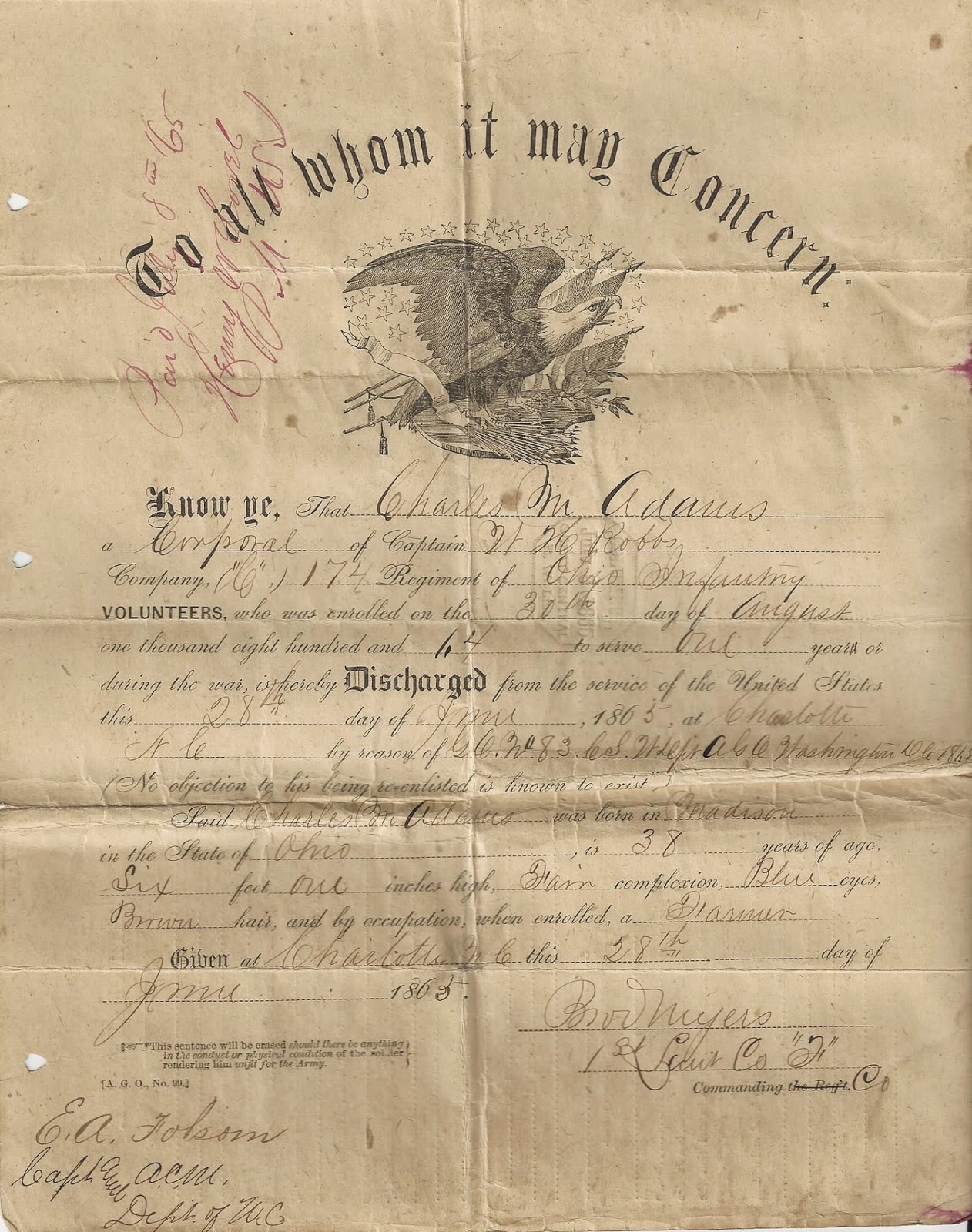 Civil war papers