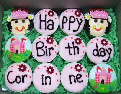 Sweet Perfection Cupcakes Gallery: CP - Princess03 - Happy Birthday Corinne
