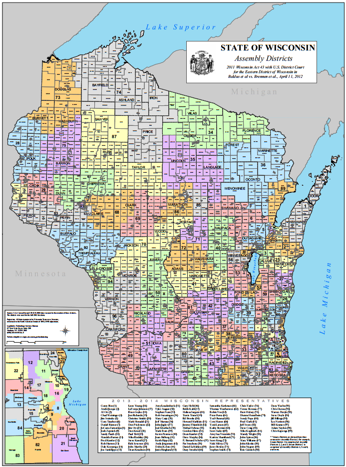 Retiring Guy's Digest A List of Representatives in the Wisconsin State