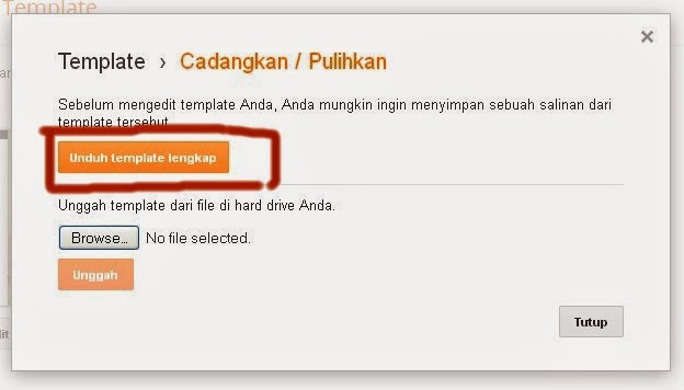 Cara Mengganti Templat Blog Mengganti Template blog
