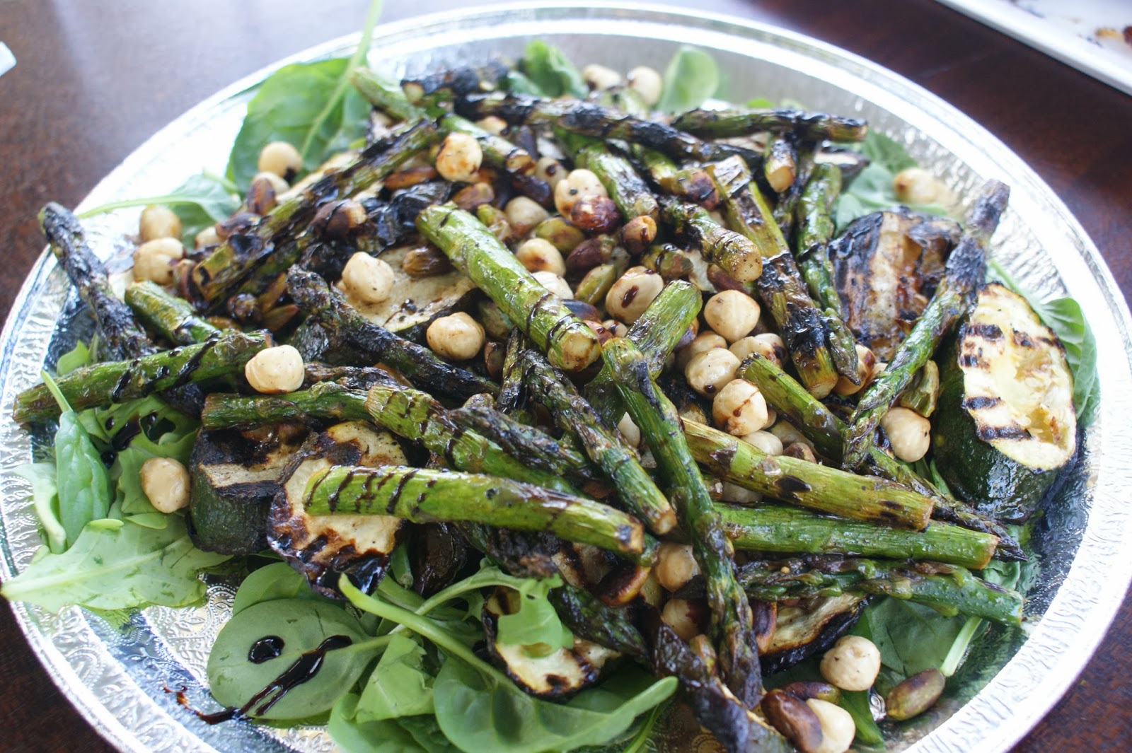 Blueberry Girl Grilled Asparagus and Zucchini Salad