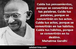 TUS PENSAMIENTOS LLEGARÁN A SER TU VIDA: GANDHI