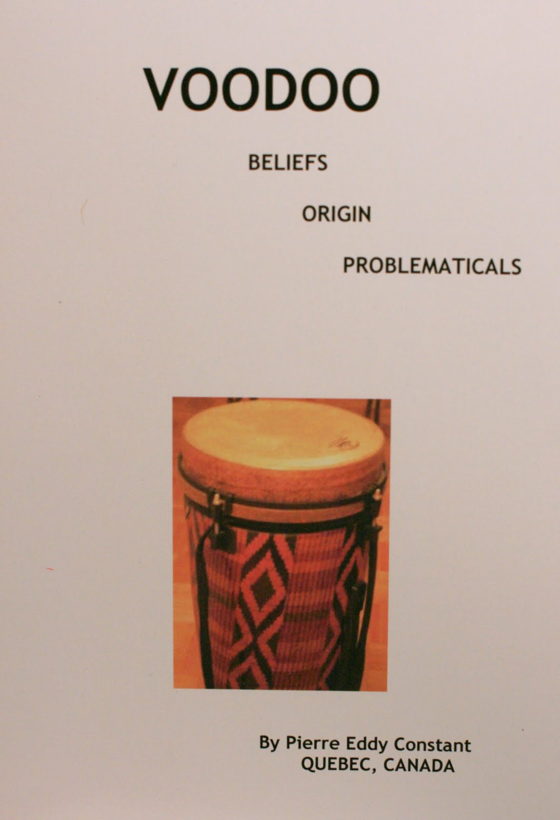Groupe ISMDS VOODOO BELIEFS, ORIGIN, PROBLEMATICS BOOK