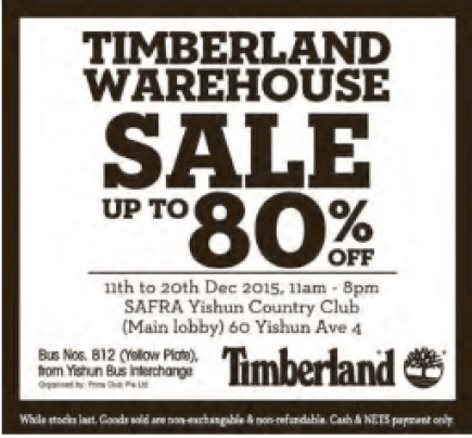 timberland warehouse sale