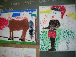 Desenhos e pinturas das personagens do FOLCLORE,feitas pelos alunos do 1º Ano...