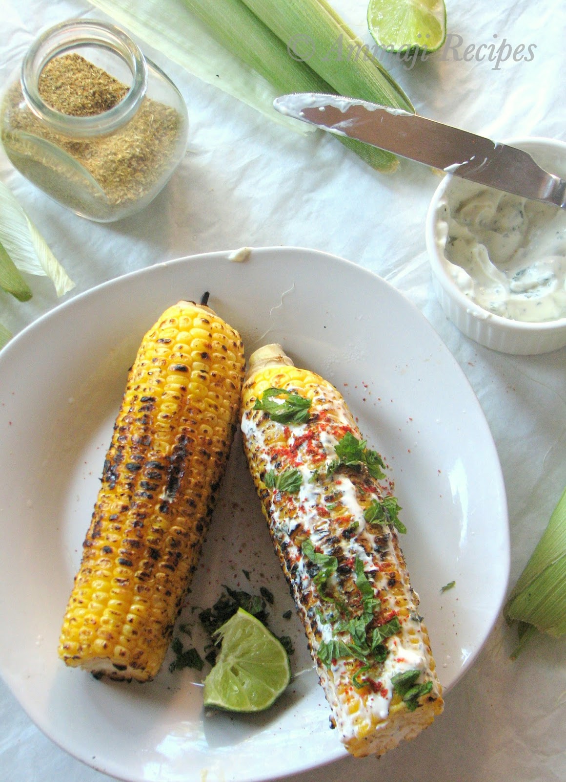 Mexican Corn on the Cob Indian Food Recipes Ammaji Kitchen