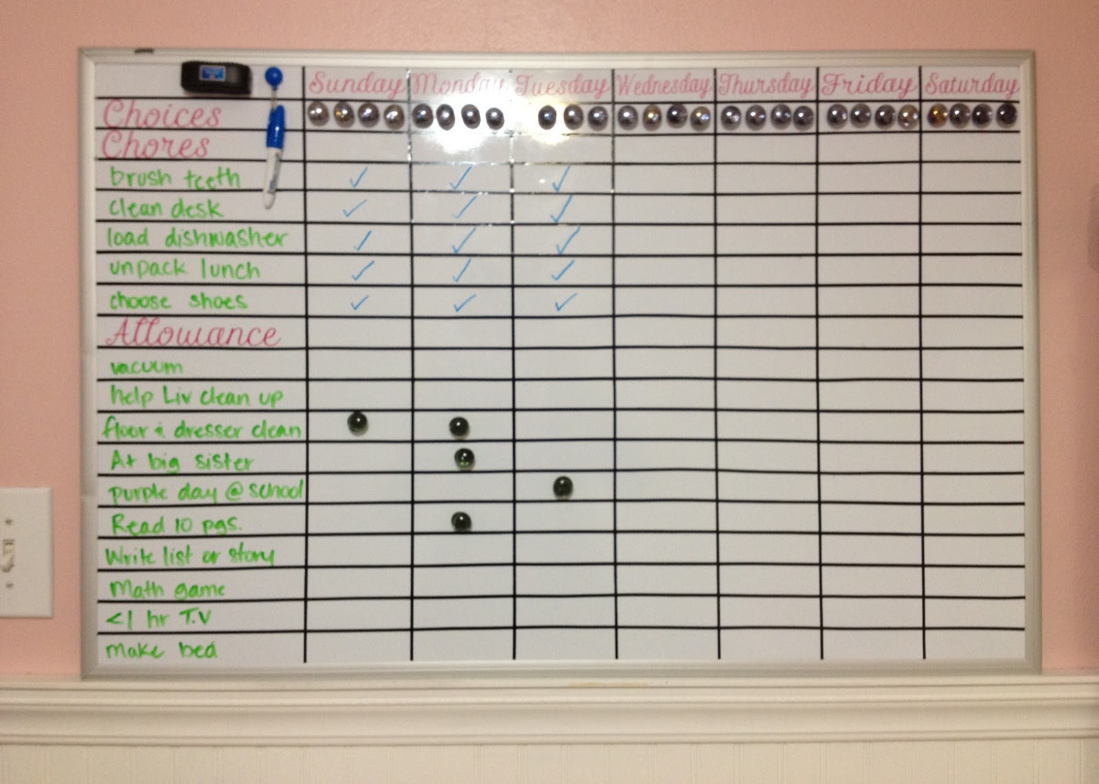 Elle Belle Creative Chore Chart