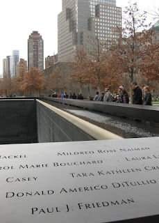 Name of Paul J. Friedman etched at the North Tower Memorial, World Trade Center, New York, New York