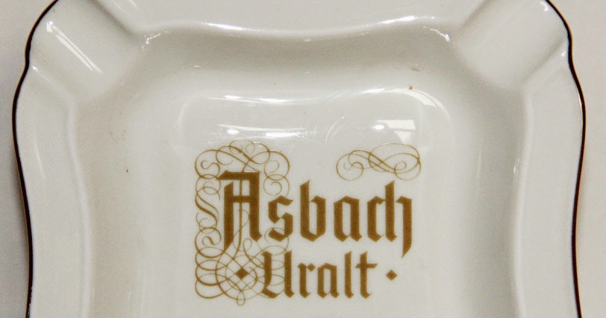 Curio Gifts Vintage Bar Ashtray Asbach Uralt Brandy