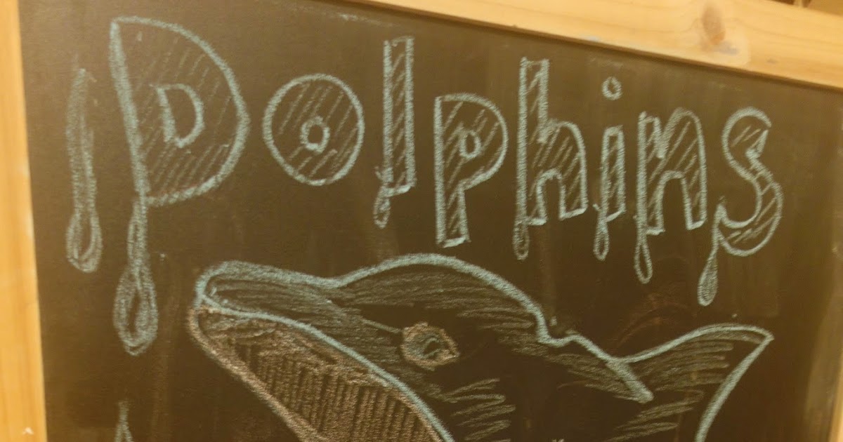 Candace Creations Waldorfish Chalkboard Drawing Dolphin
