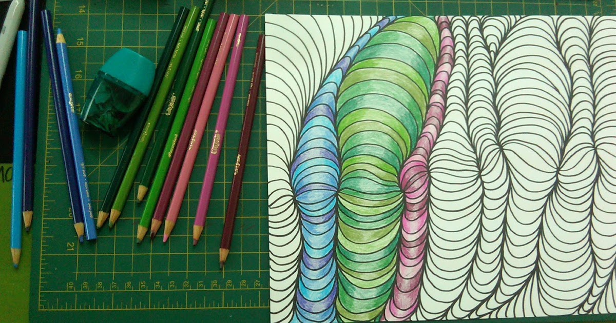 Ms. Maryann's Art Class Op Art Tubes w/ Shading 5th6th
