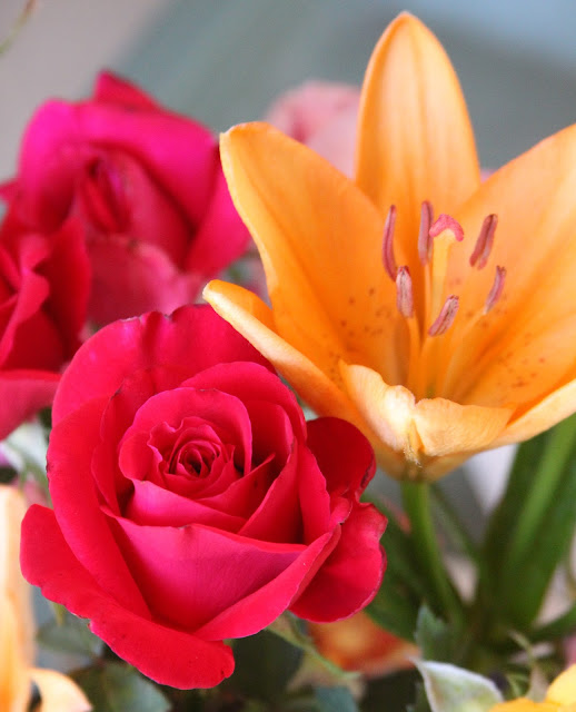 ARRANGEMENTS IN THE FIRST WEEK OF JUNERoses, Lilies Sowing the Seeds