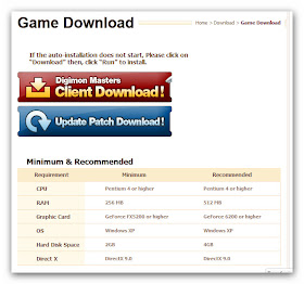 tutorial download & instal game digimon master online 