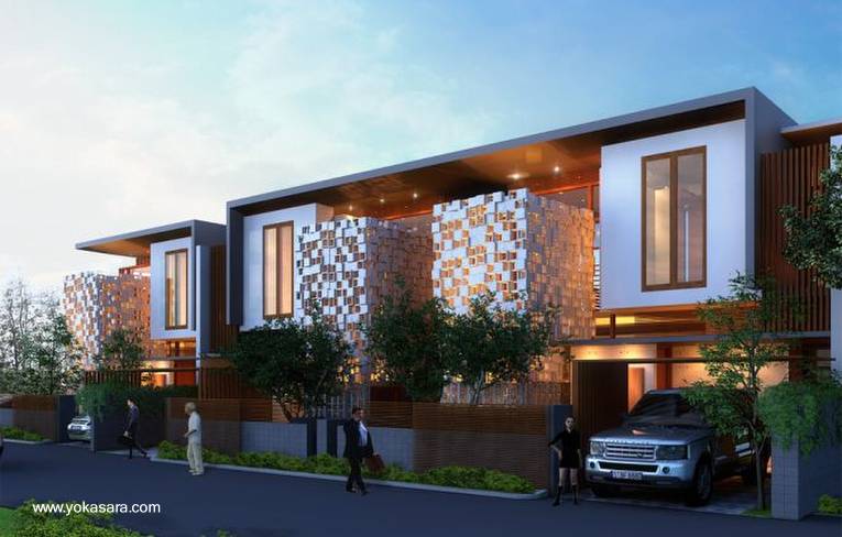 Arquitectura de Casas: Proyecto de casas dúplex contemporáneas.