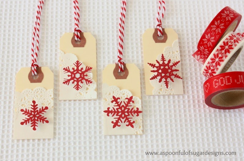 snowflake gift tag