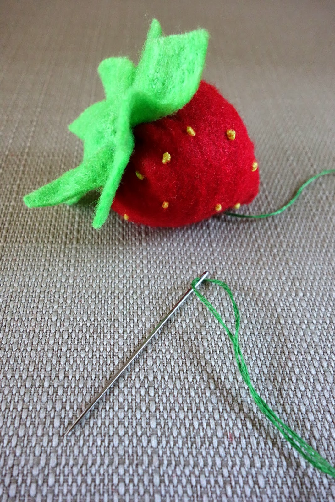 blah to TADA! A Strawberry Pin Cushion