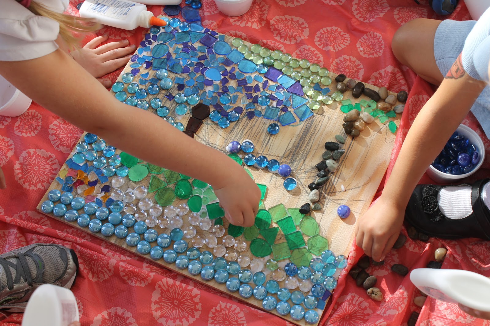 The Adelphi Project Mosaic pieces the first few finished