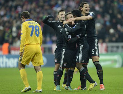 Video Bayern Munich vs BATE 4-1 hasil Liga Champions 6 Desember 2012