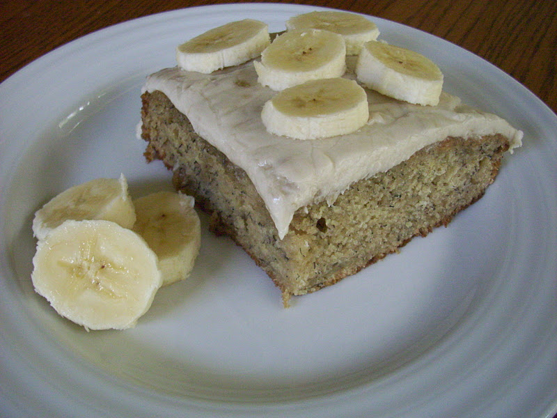 Flavors by Four Banana Cake with Banana Buttercream Icing