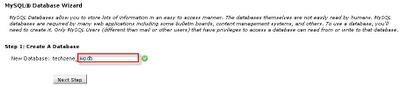 Create a database in Bluehost