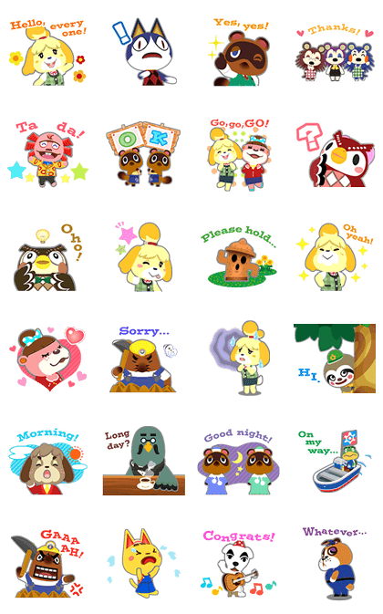 Just another little bakery ð¥ LINE Official Stickers - Animal Crossing Example with GIF Animation