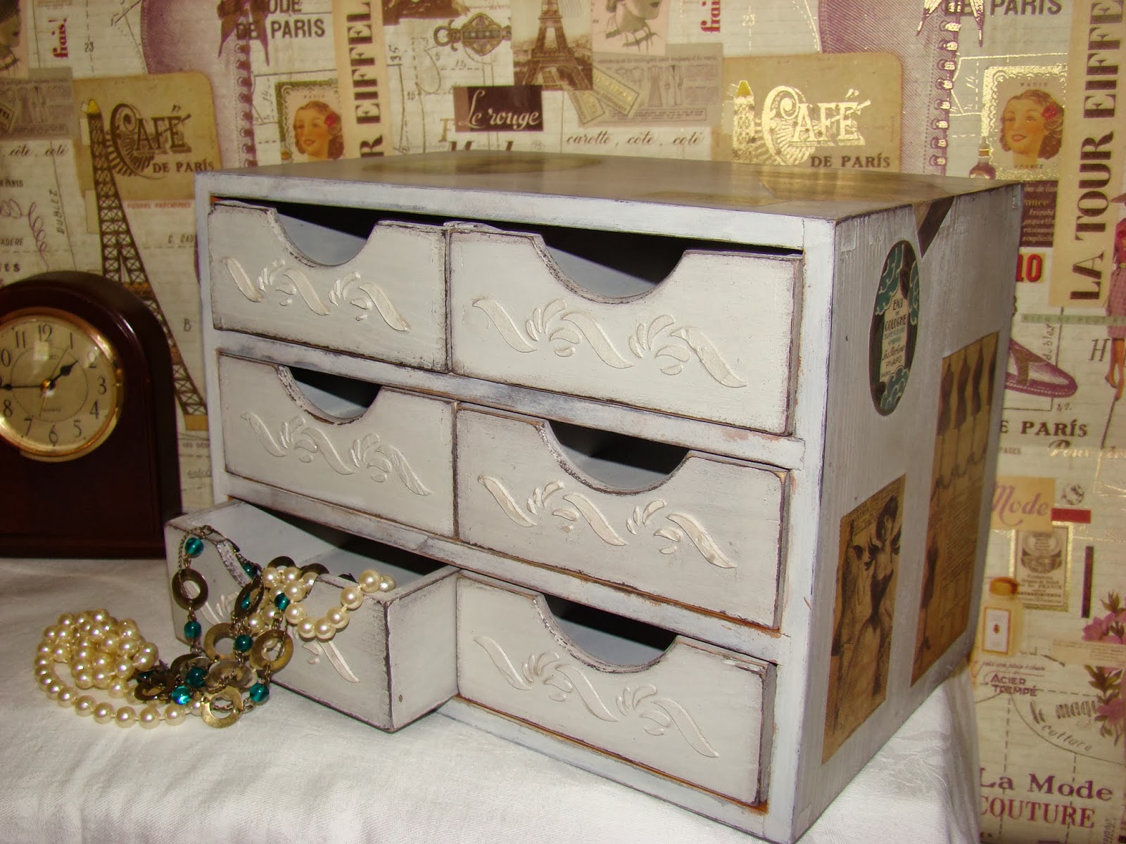 lena crea y decora cajonera vintage