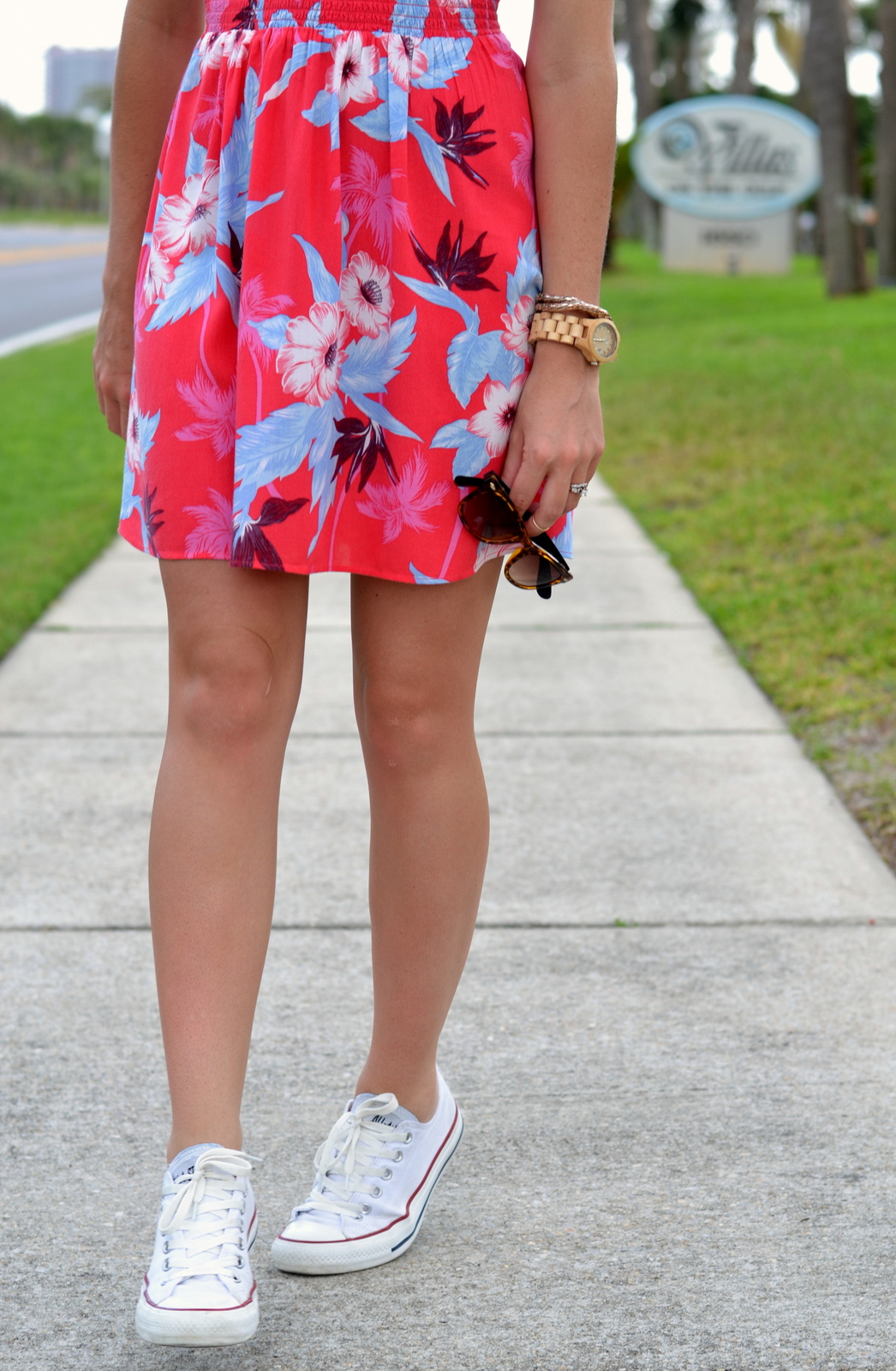 Casual Summer Dress with Converse 