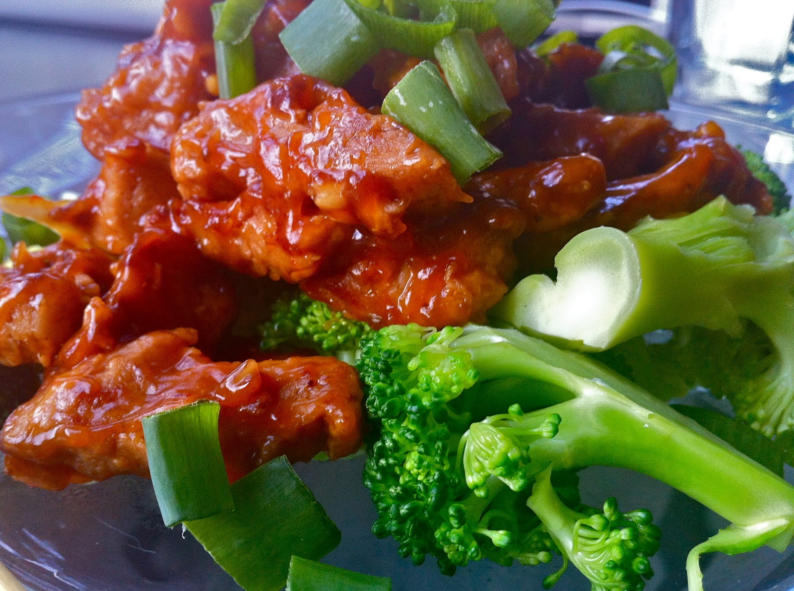 A Girl and her Food Processor General Tso's Seitan