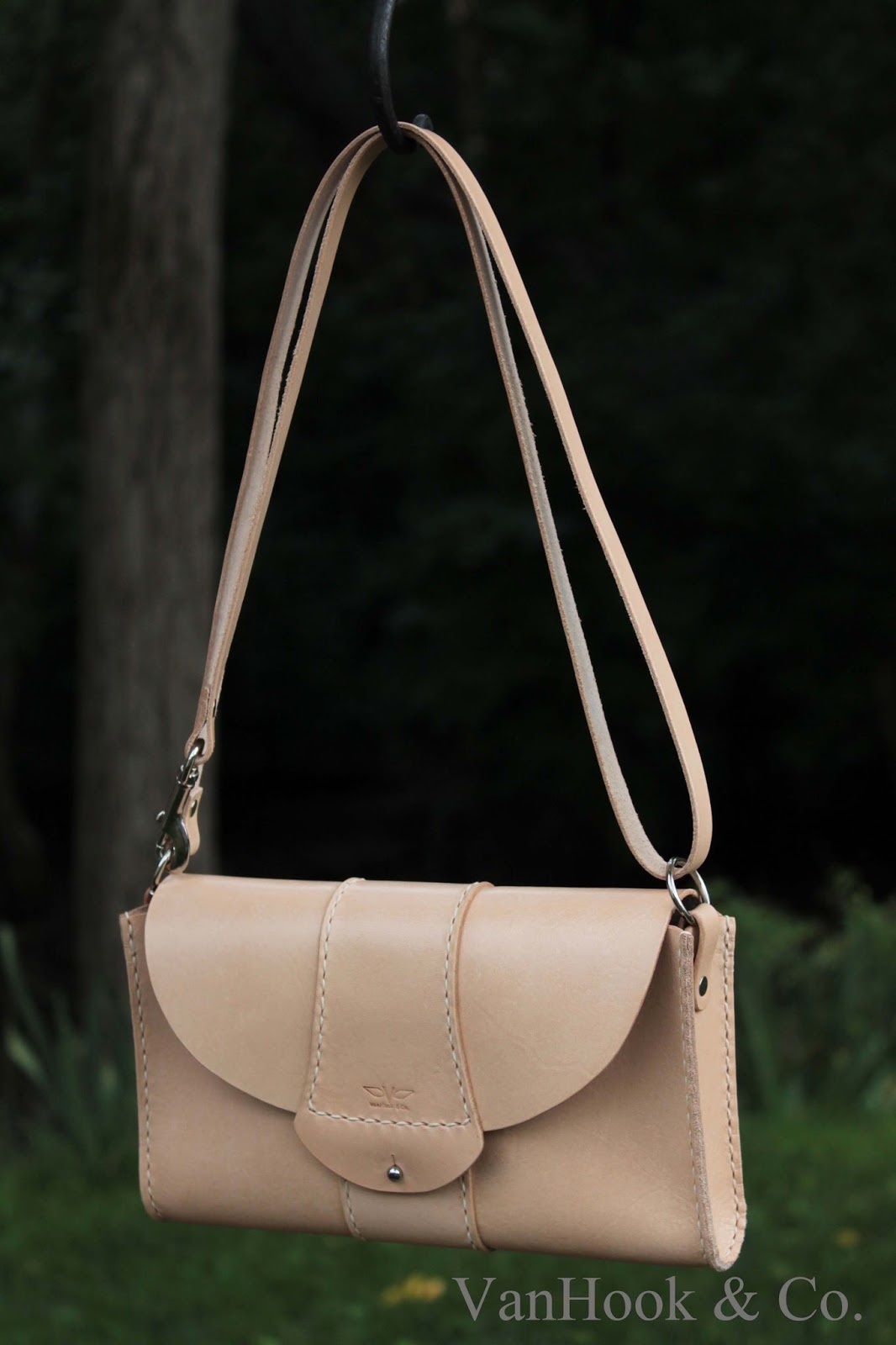 VanHook & Co. Cross Body Hand Stitched Leather Handbag