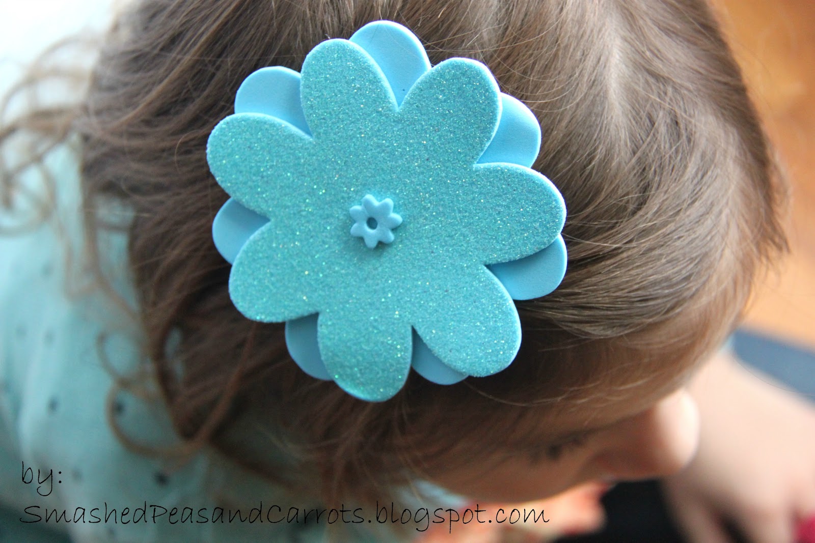 Easy 3Step Glitter Hair ClipsTUTORIAL Smashed Peas & Carrots