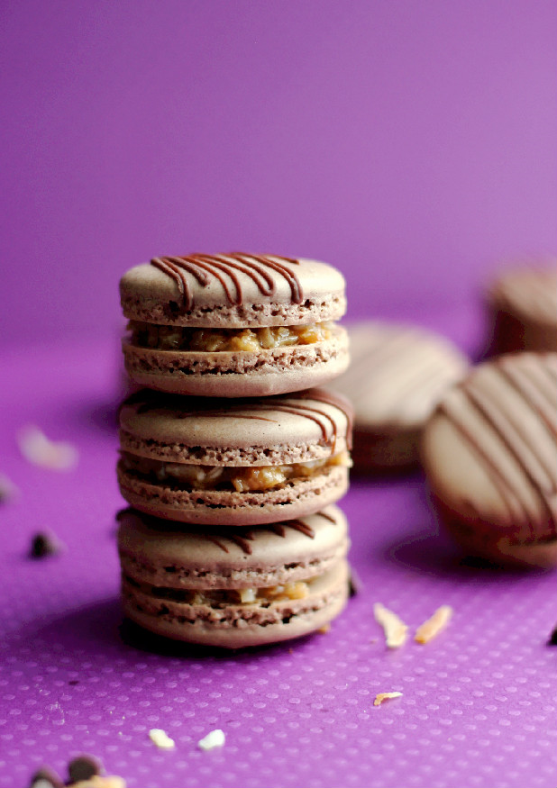 Samoa Macarons Confessions of a Confectionista