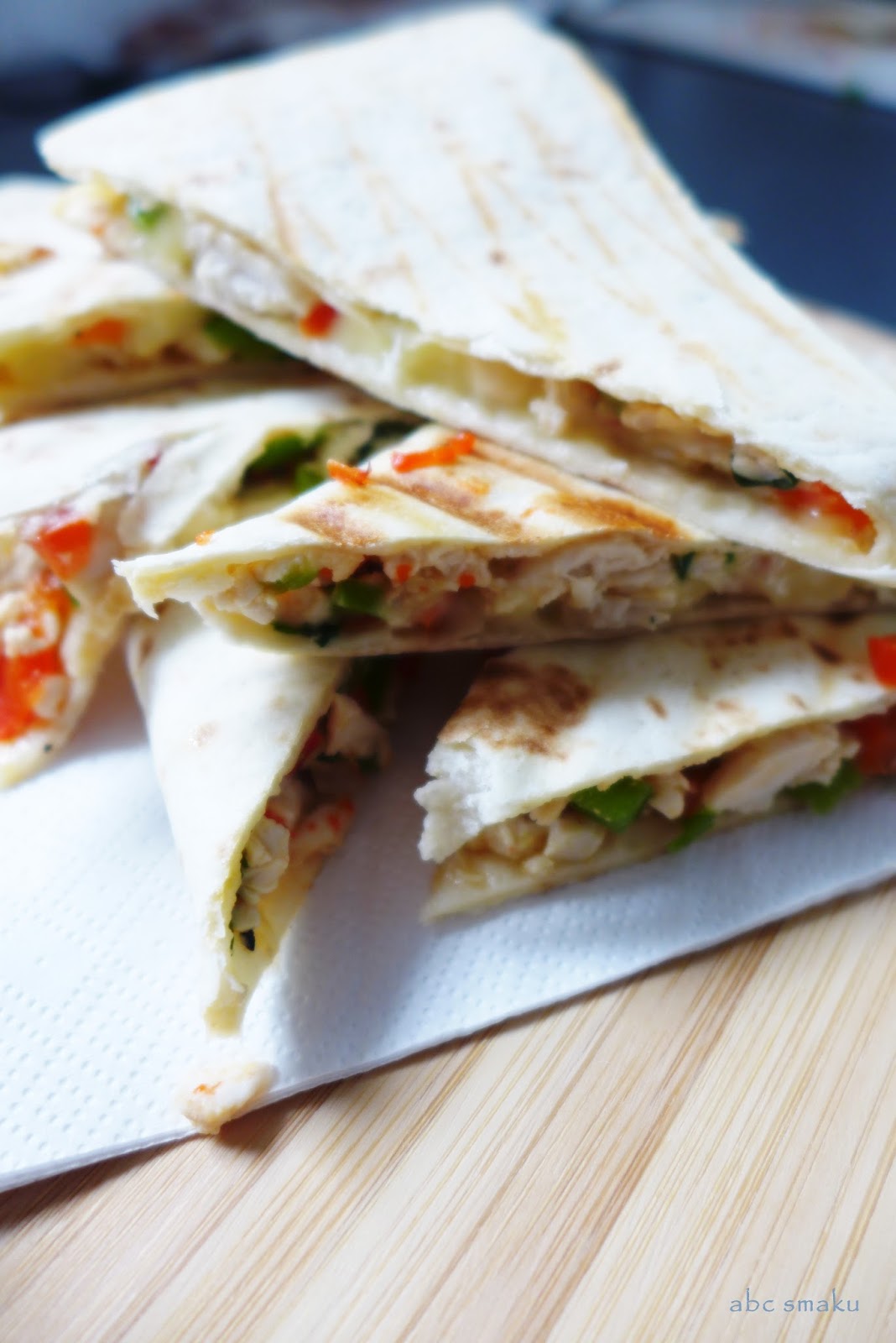 abc smaku Quesadillas z serem i kurczakiem