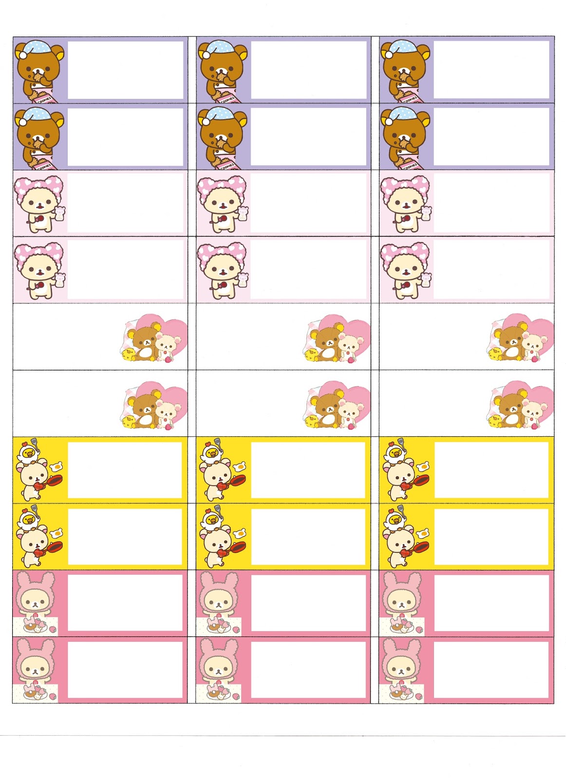 KawaiiKookies Kawaii Labels