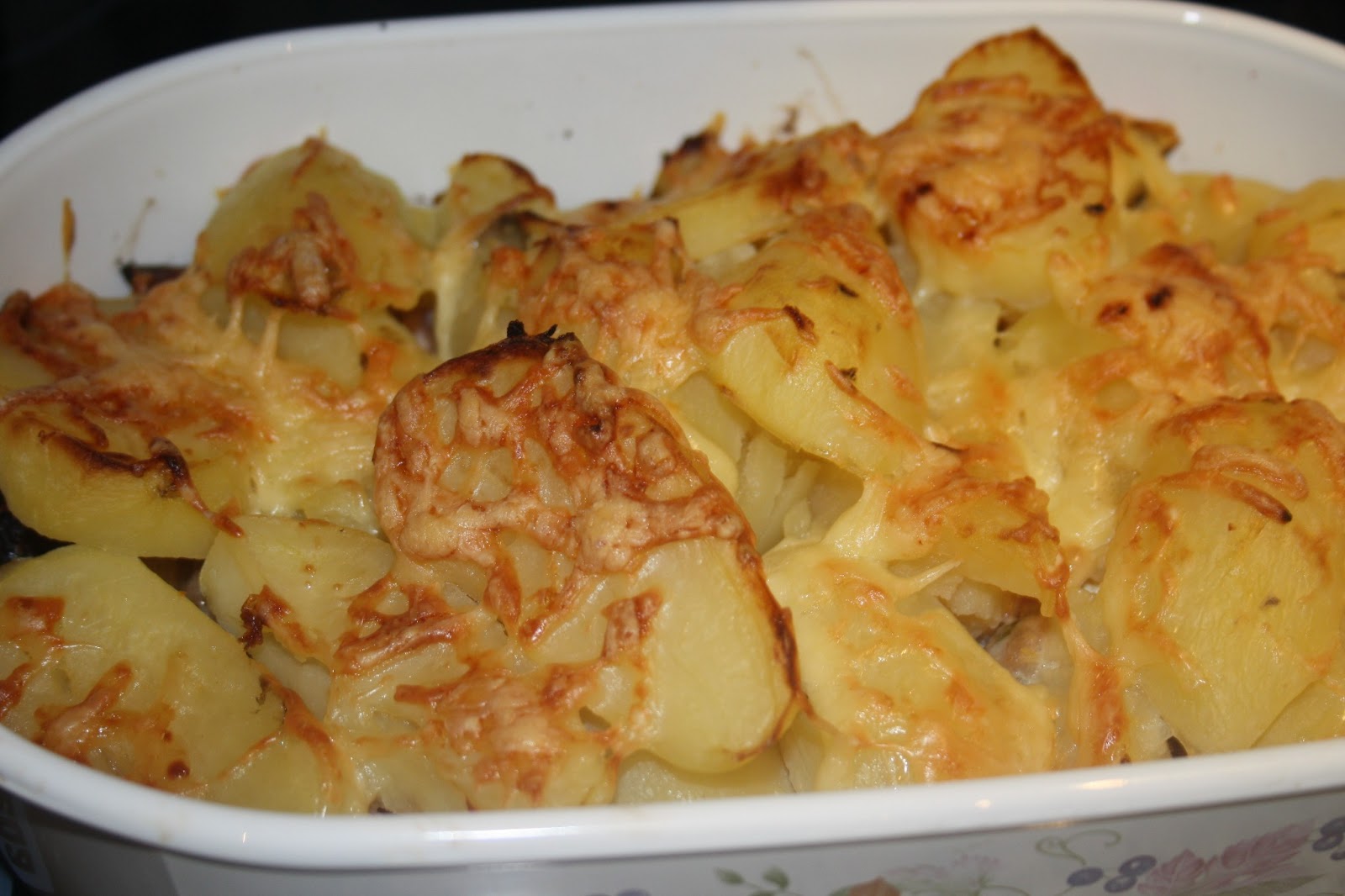 Caroline Makes.... Philadelphia Sausage, Bacon and Potato Bake