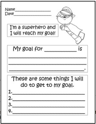 Superhero Goal Setting | Learning with Firsties