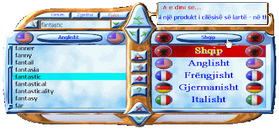 Intein Fjalor Shqip, Anglisht, Frëngjisht , Gjermanisht, Italisht