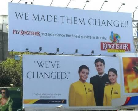 Kingfisher+Airlines+vs+Jet+Airways 8 Persaingan Iklan Tersengit di Dunia