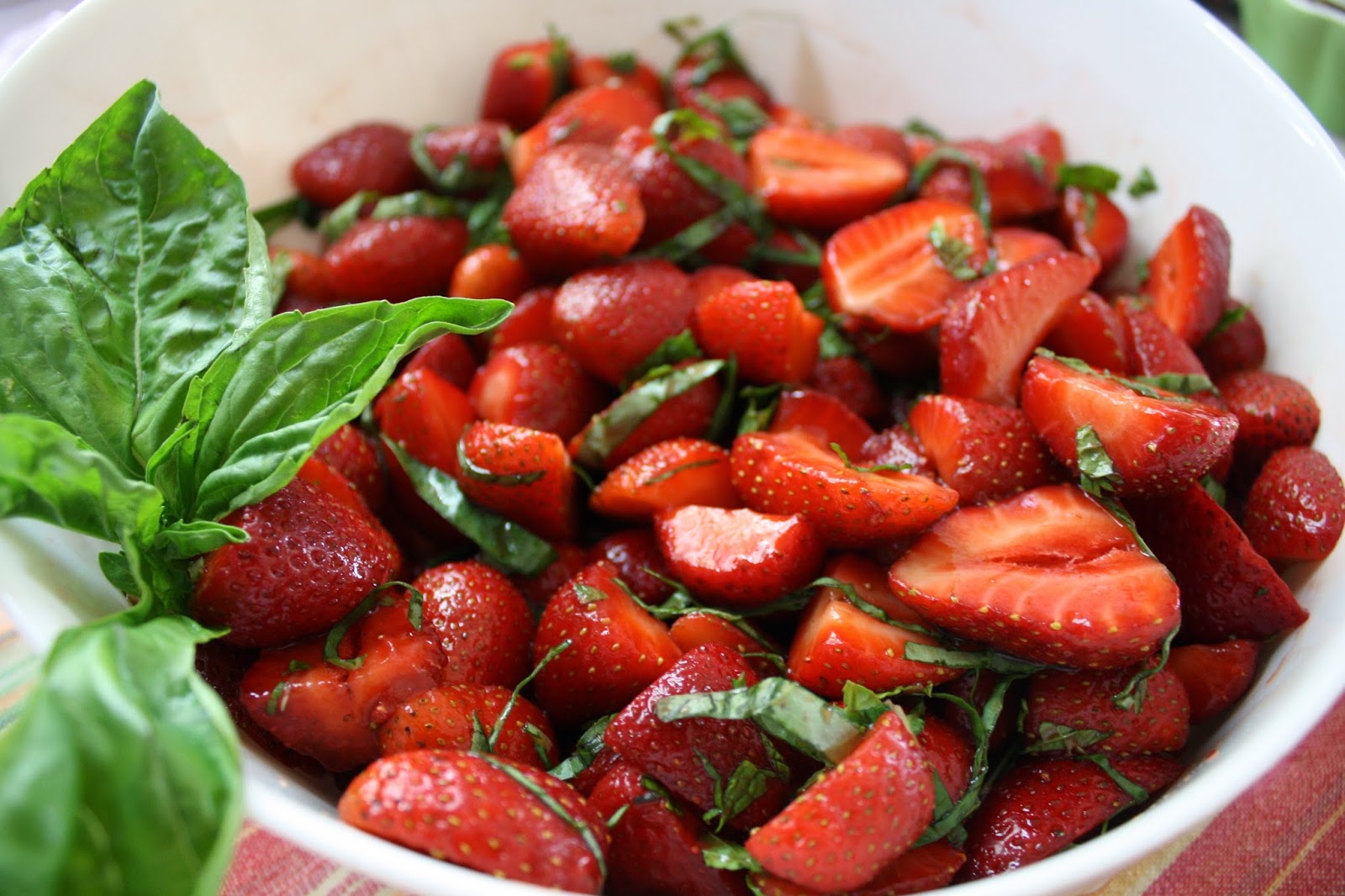 salt & zest Strawberries with Balsamic and Basil