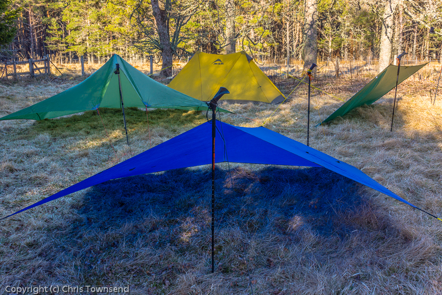 Chris Townsend Outdoors Playing with Tarps