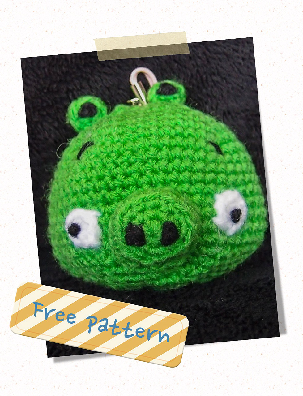 Green Pig Crochet Pattern (Free) ~ Snacksies Handicraft Corner