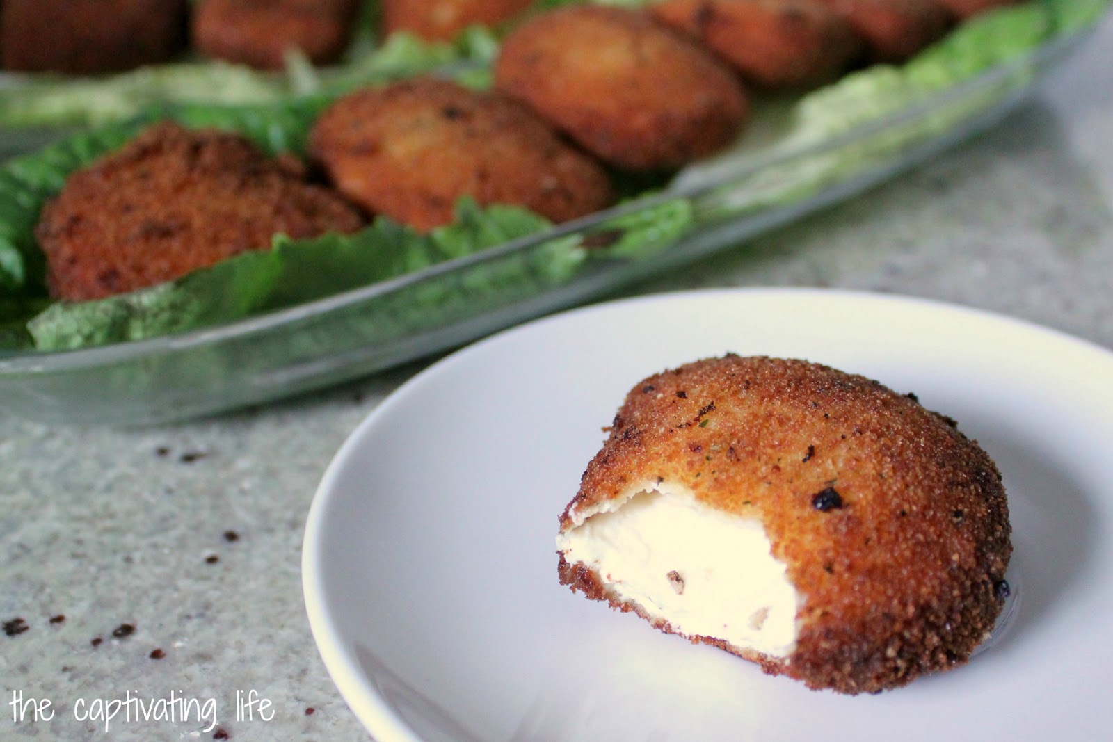 The Captivating Life Breaded Goat Cheese Bites