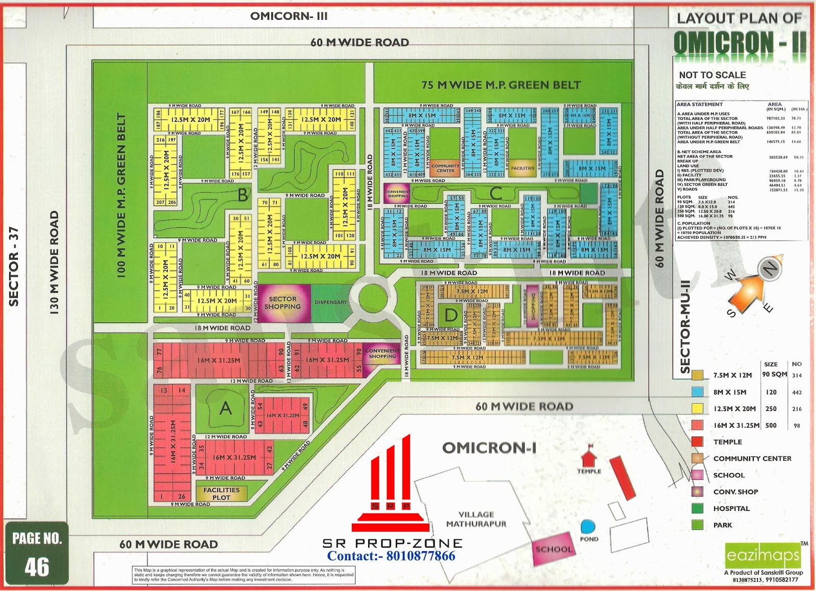 layout plan of omicron 2 greater noida hd map pari chowk gr noida