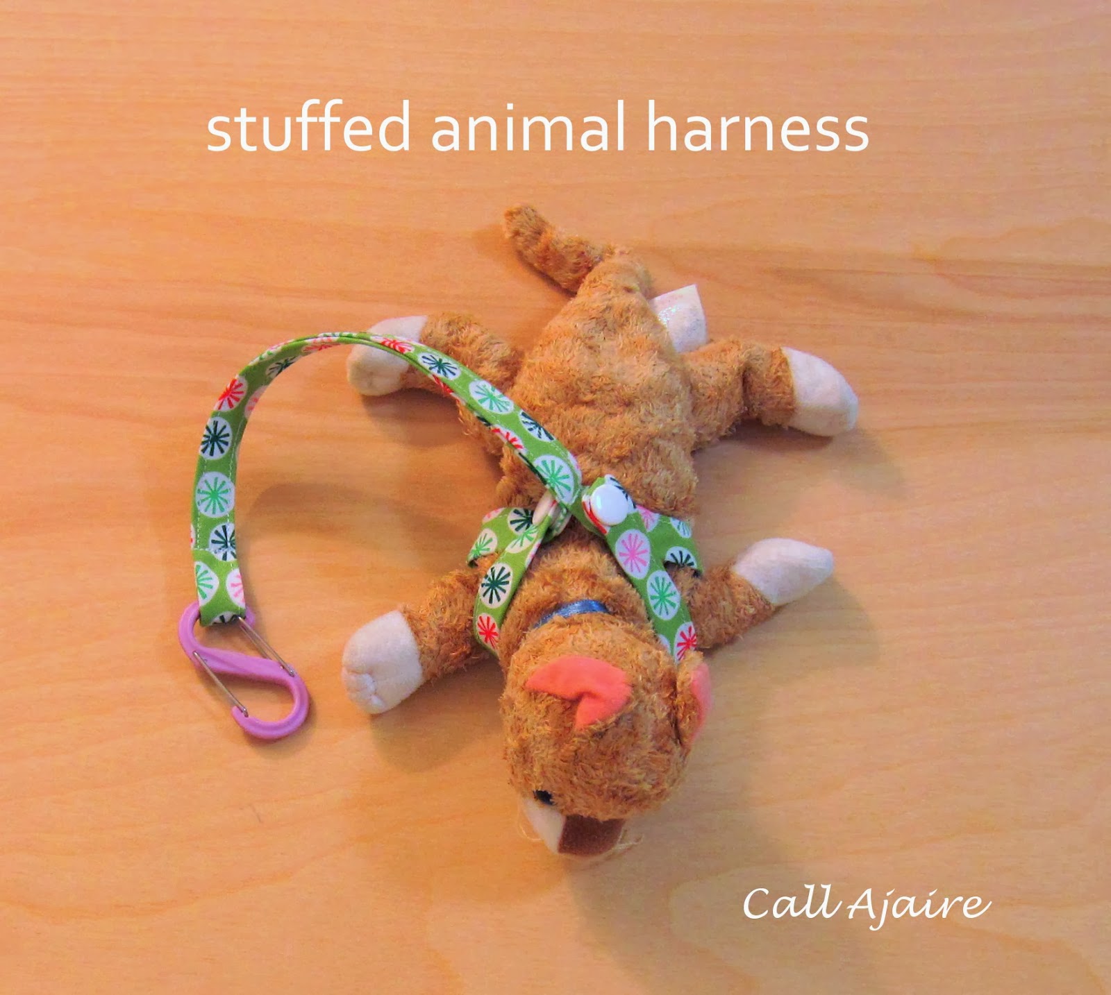 Call Ajaire Stuffed Animal Harness Great Stocking Stuffer