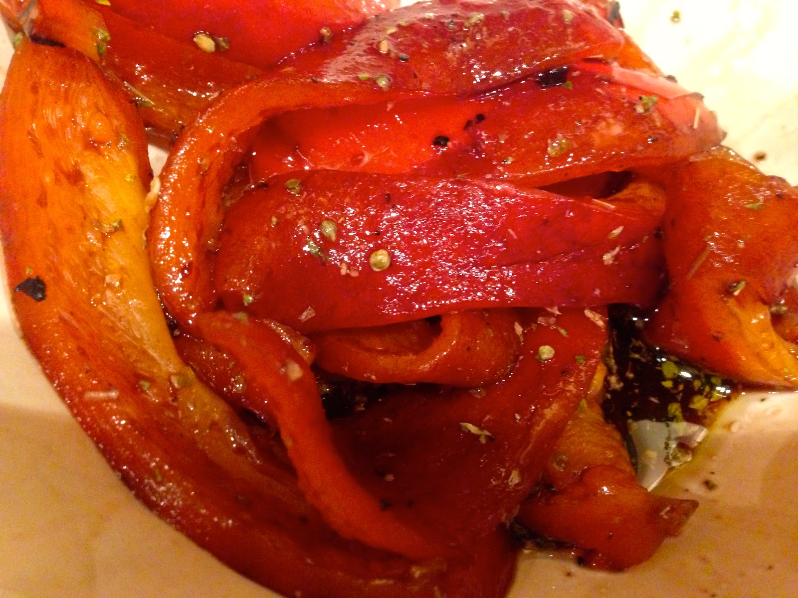 karenlovesgoodfood Roasted Marinated Red Peppers