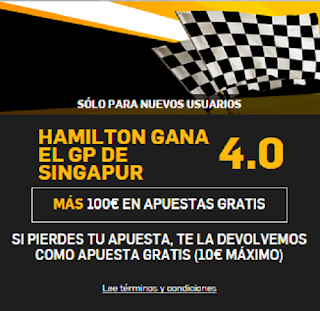 betfair Hamilton gana cuota 4 GP F1 Singapur 20 septiembre 2015 betfair Hamilton gana cuota 4 GP F1 Singapur 20 septiembre 2015