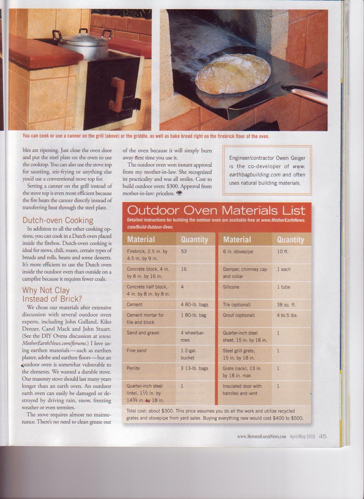 Preparing Every Needful Thing: Build an Outdoor Oven