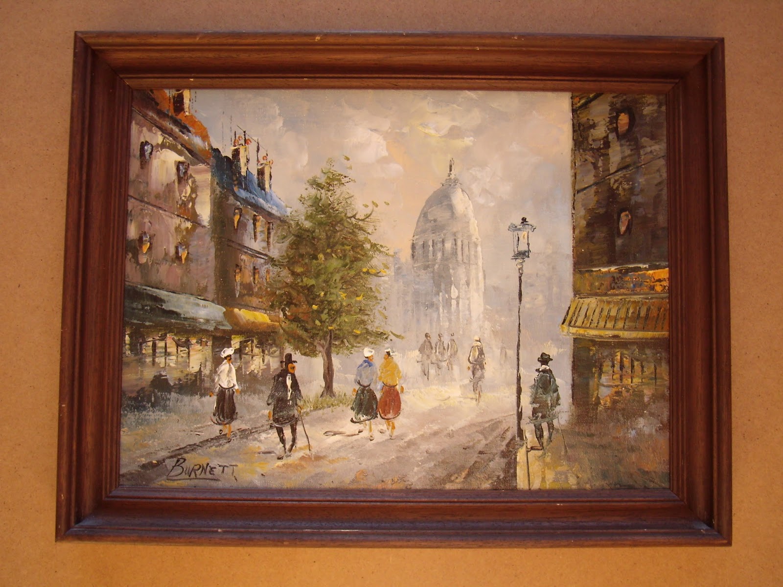 Private art collection Caroline C. PARIS STREET SCENE.